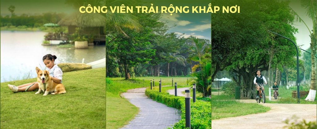 Công viên trải rộng khắp nơi tại Eco Retreat Long An