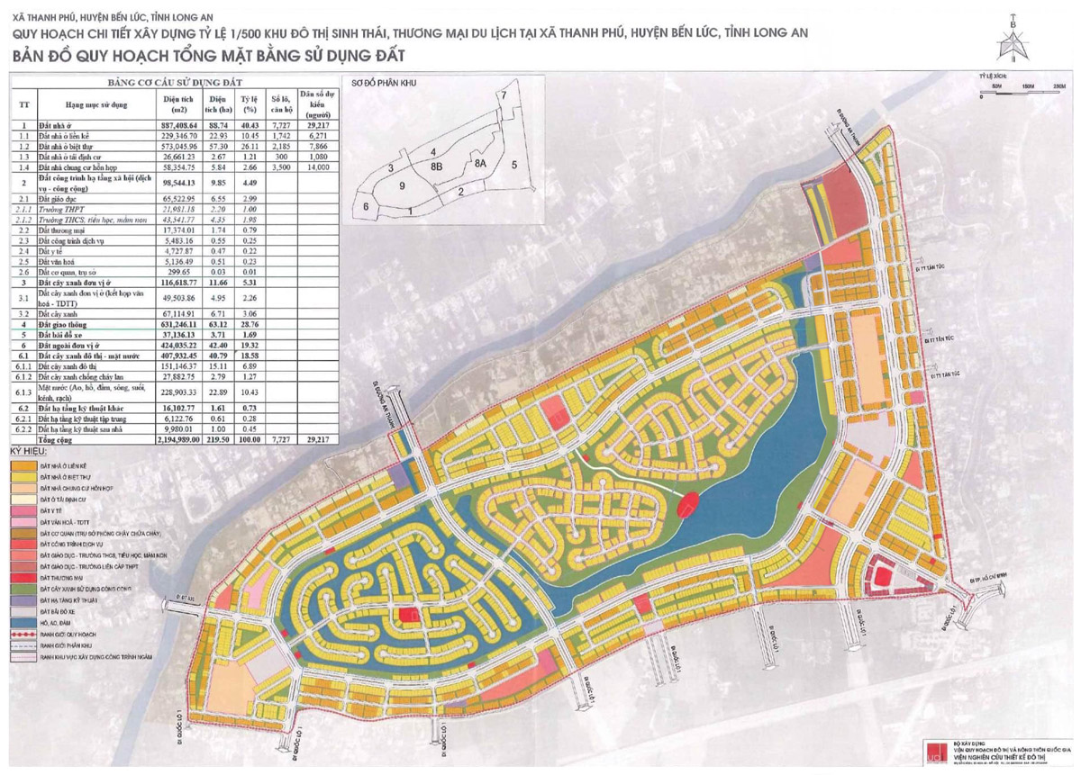  Bản đồ quy hoạch của dự án.