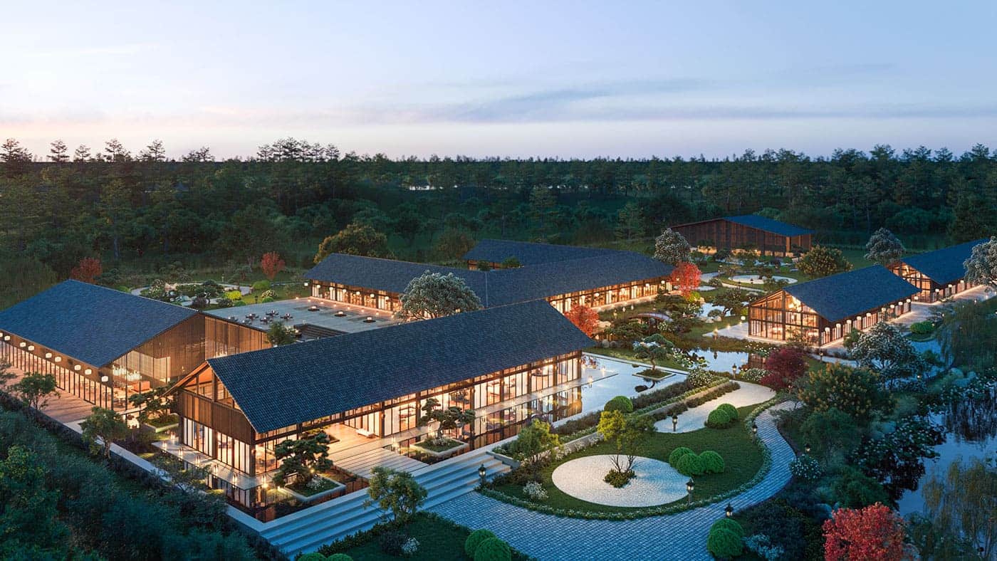 Các tiện ích nổi bật như khu trị liệu khoáng nóng tại Eco Village Sài Gòn River.