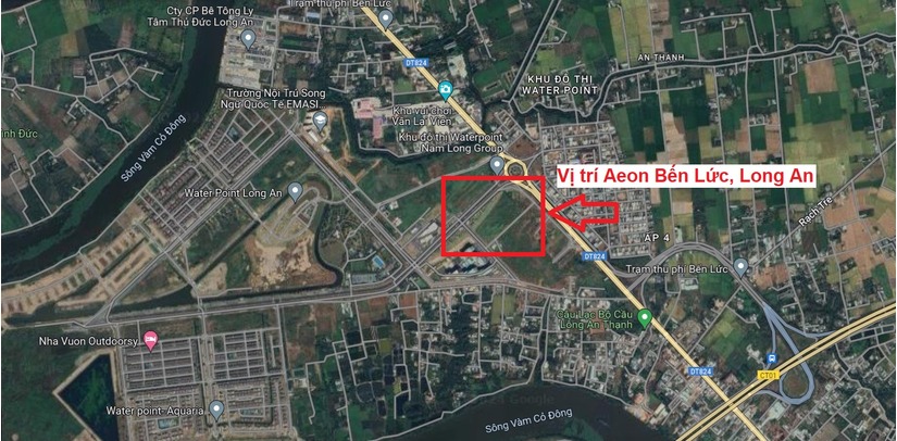 Vị trí dự án Aeon Bến Lức Long An