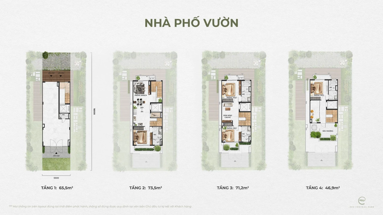 Nhà phố liền kề dự án Eco Retreat Long An