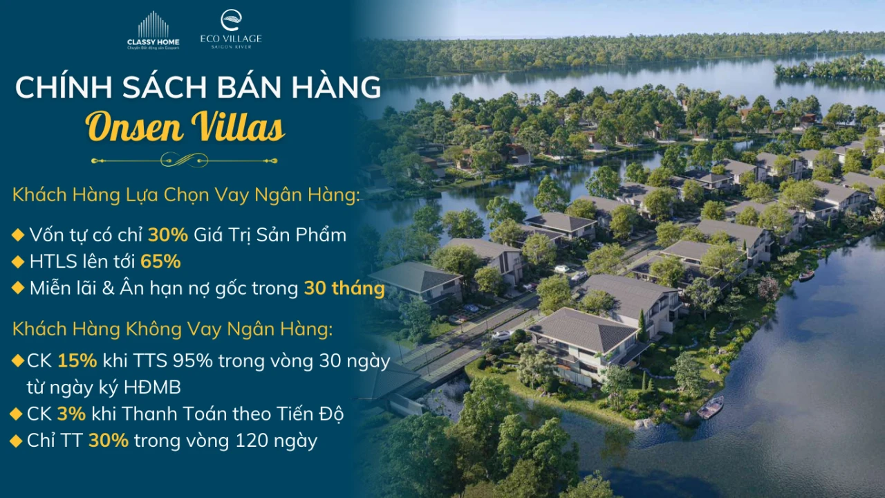 Chính sách bán hàng Phân khu Onsen