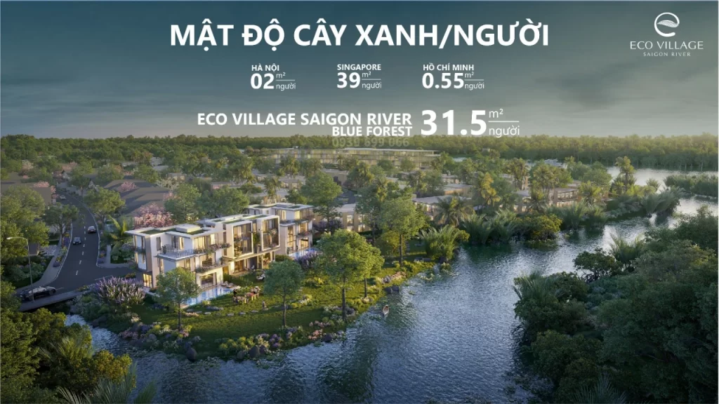 Mật độ cây xanh tại Blue Forest