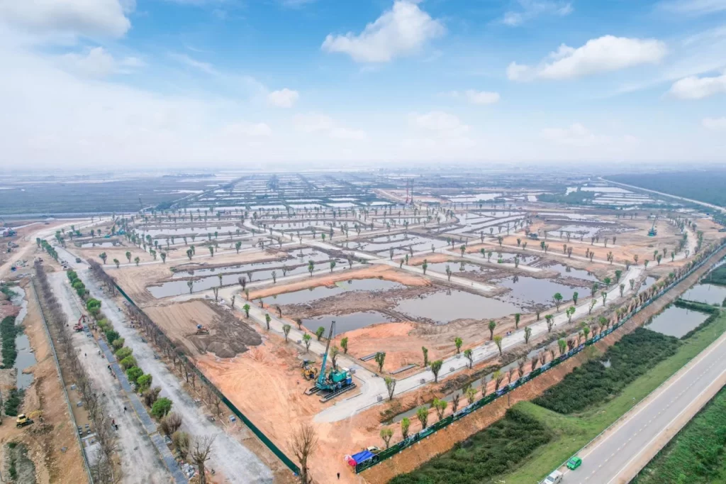 Dự án Eco Park Retreat Long An Tháng 10.2024 đã bắt đầu trồng cây xanh