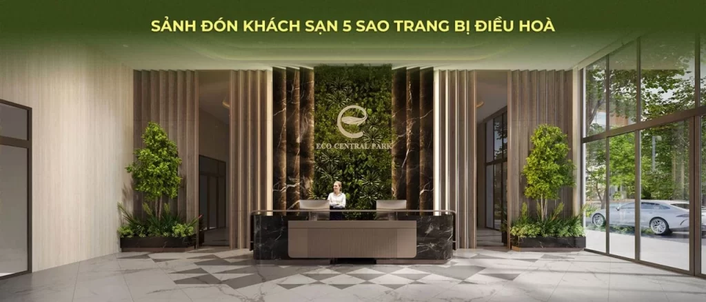 Sảnh đón 5 sao tại Eco Retreat Long An