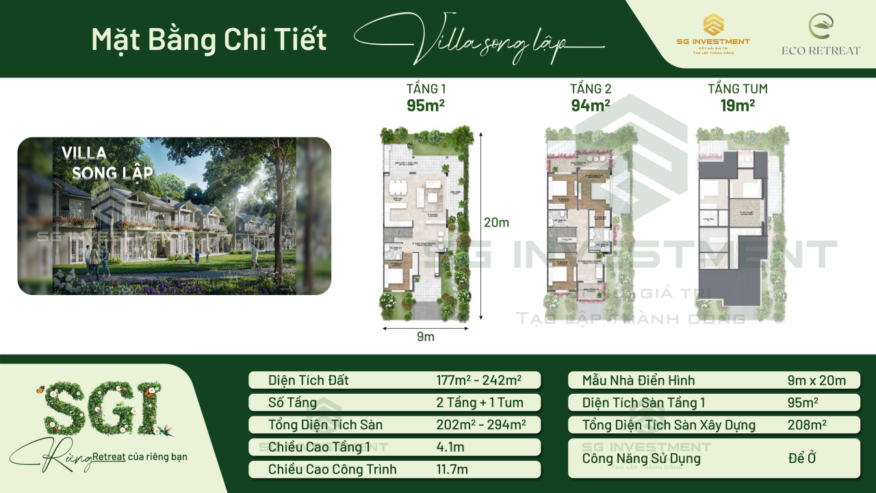 "Bản vẽ" Villa Eco Retreat: Mặt bằng chi tiết hoàn hảo, kiến tạo tổ ấm lý tưởng cho giới tinh hoa